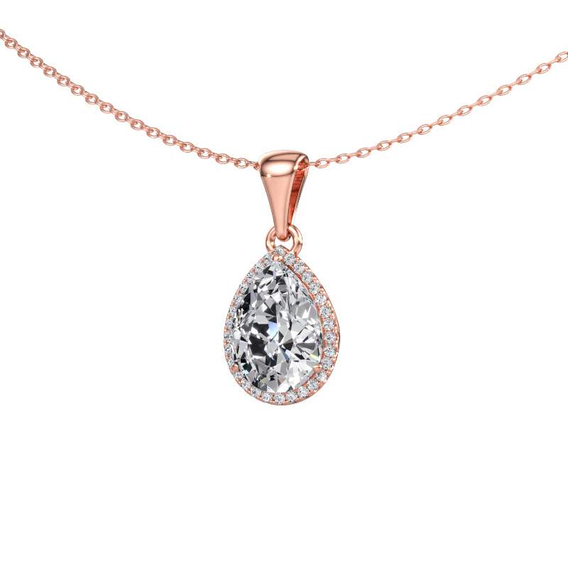 Afbeelding van Hanger Seline per 585 rosé goud Diamant 2.23 crt