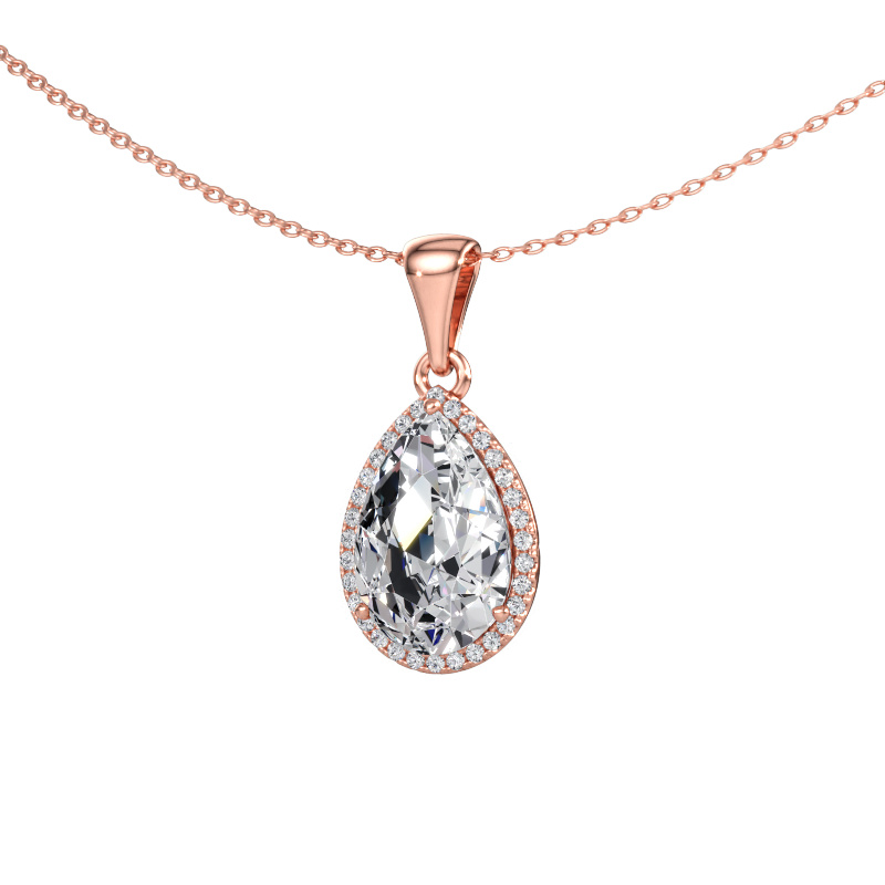 Bild av Hänge Seline per 585 roséguld Diamant 3.14 crt