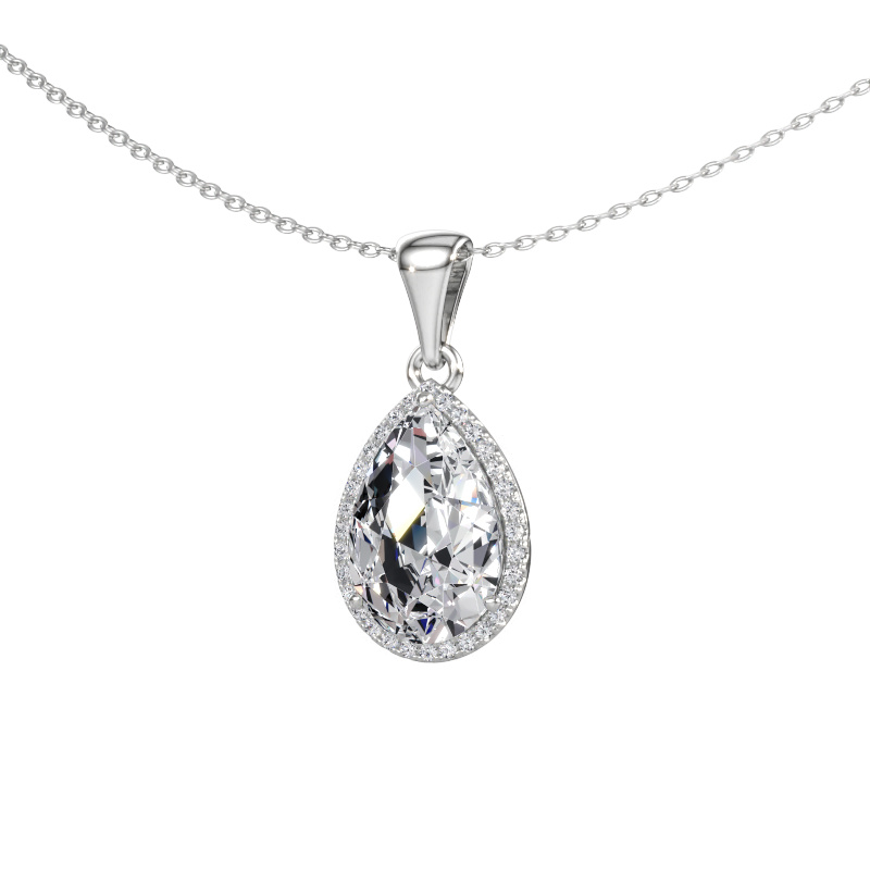 Afbeelding van Hanger Seline per 585 witgoud Lab-grown diamant 3.14 crt