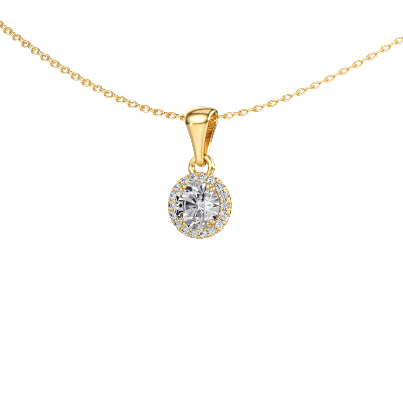 Immagine di Ciondolo Seline rnd 585 oro Diamante 0.800 crt