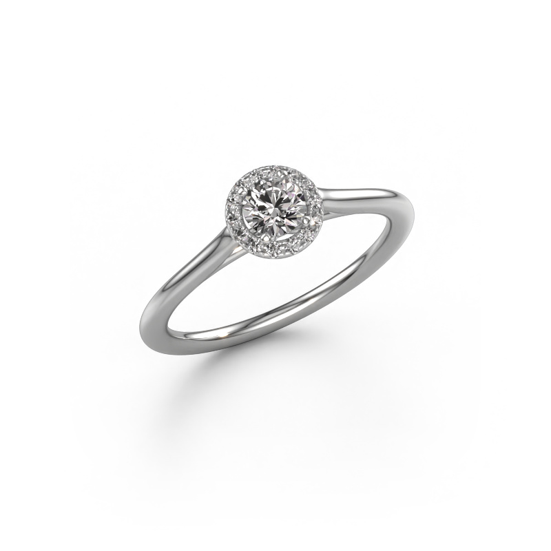 Image de Bague de fiançailles Seline rnd 1 585 or blanc Diamant 0.344 crt