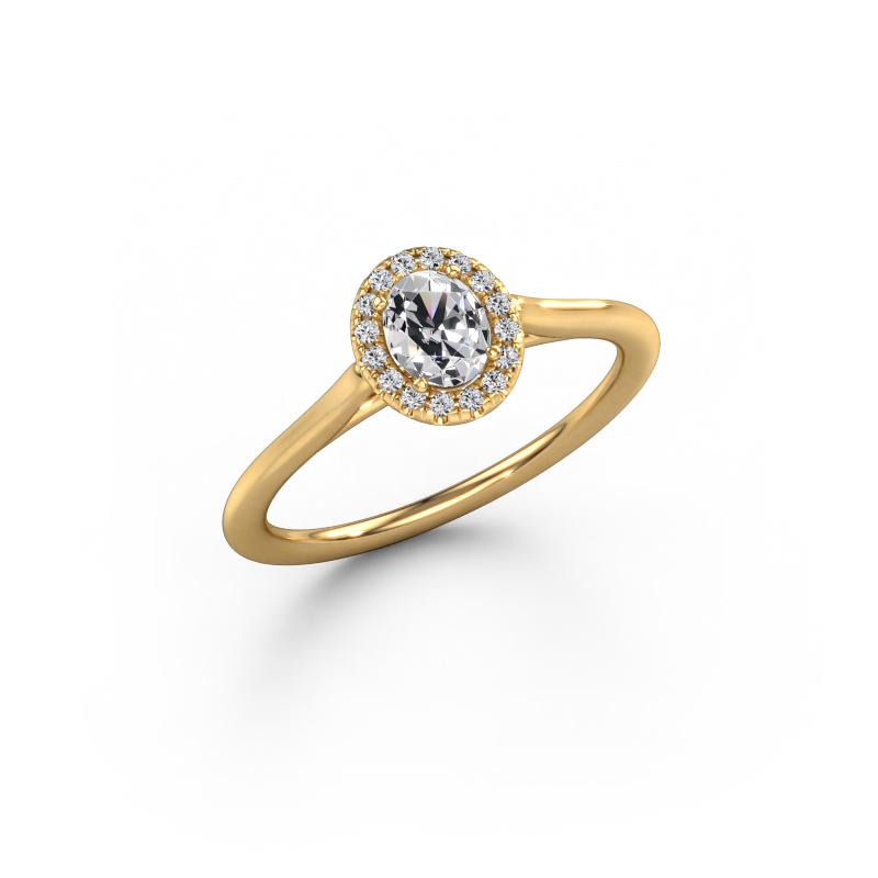 Image of Engagement ring Seline ovl 1 585 gold Diamond 0.43 crt