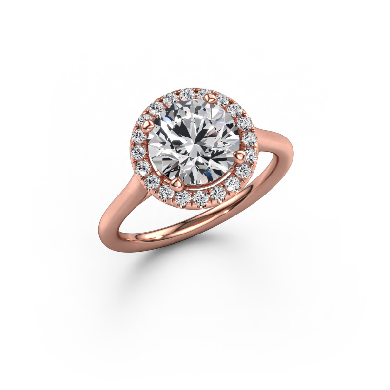 Bild von Verlobungsring Seline rnd 1 585 Roségold Lab-grown Diamant 2.24 crt