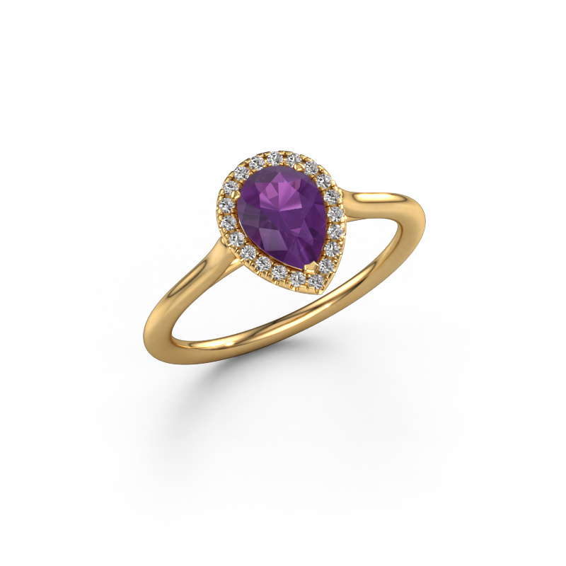 Bild von Verlobungsring Seline per 1 585 Gold Amethyst 7x5 mm