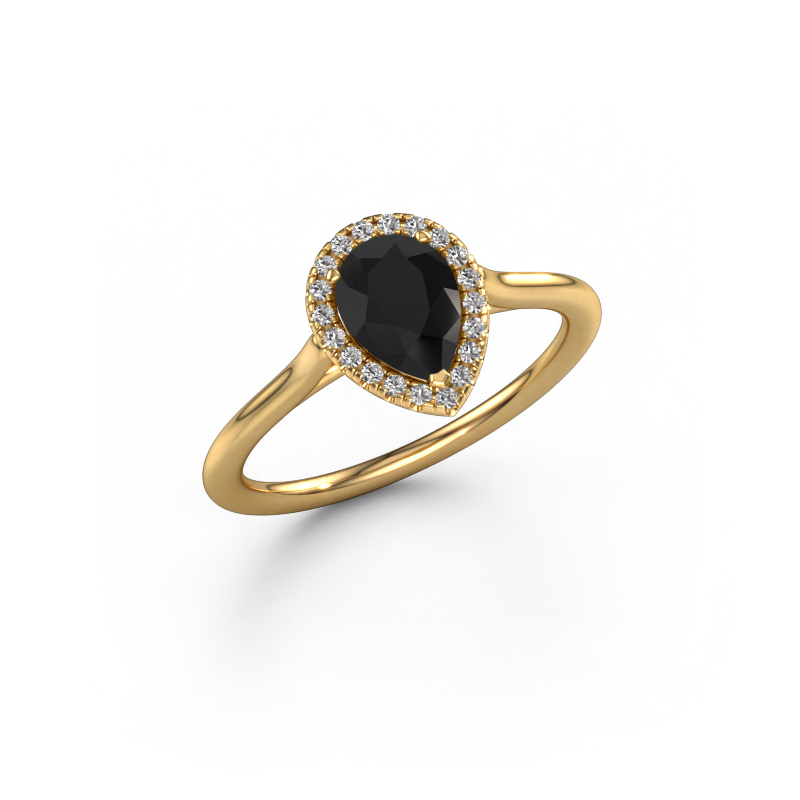 Bild von Verlobungsring Seline per 1 585 Gold Schwarz Diamant 1.10 crt