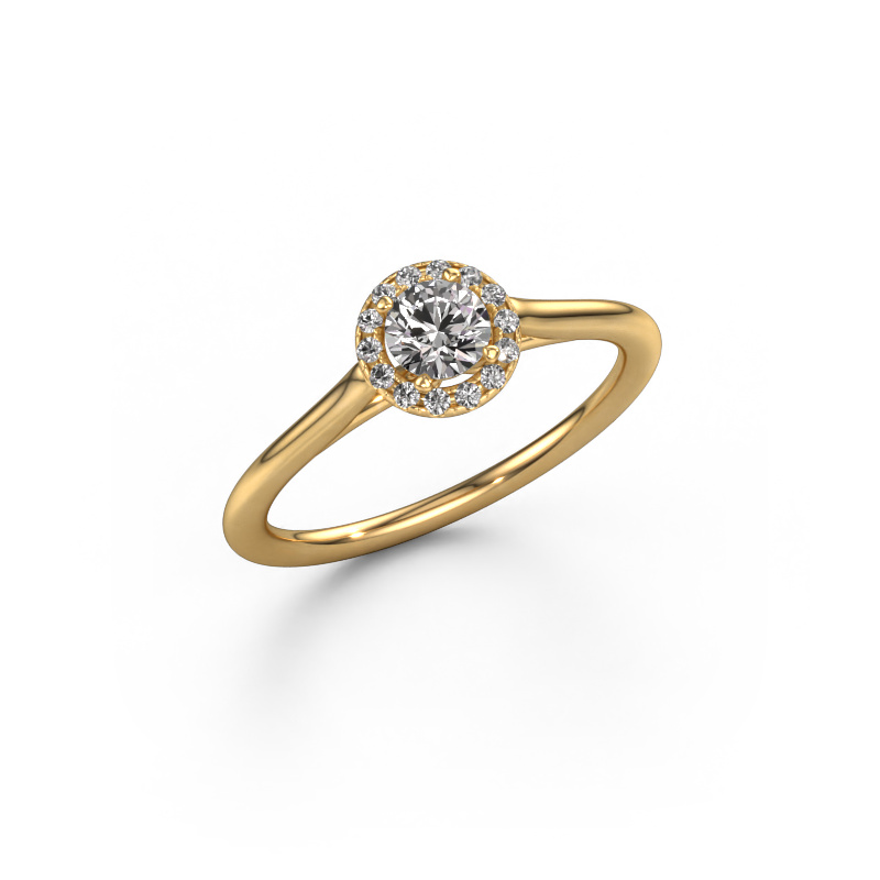 Image of Engagement ring Seline rnd 1 585 gold Diamond 0.394 crt
