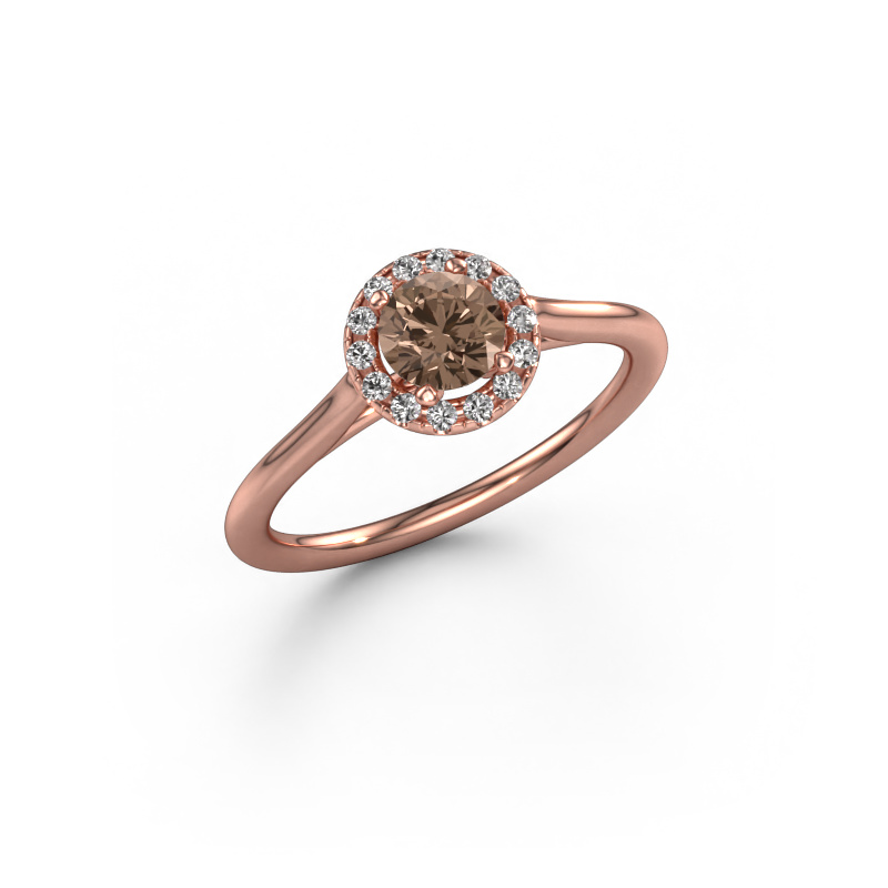 Bild von Verlobungsring Seline rnd 1 585 Roségold Braun Diamant 0.605 crt