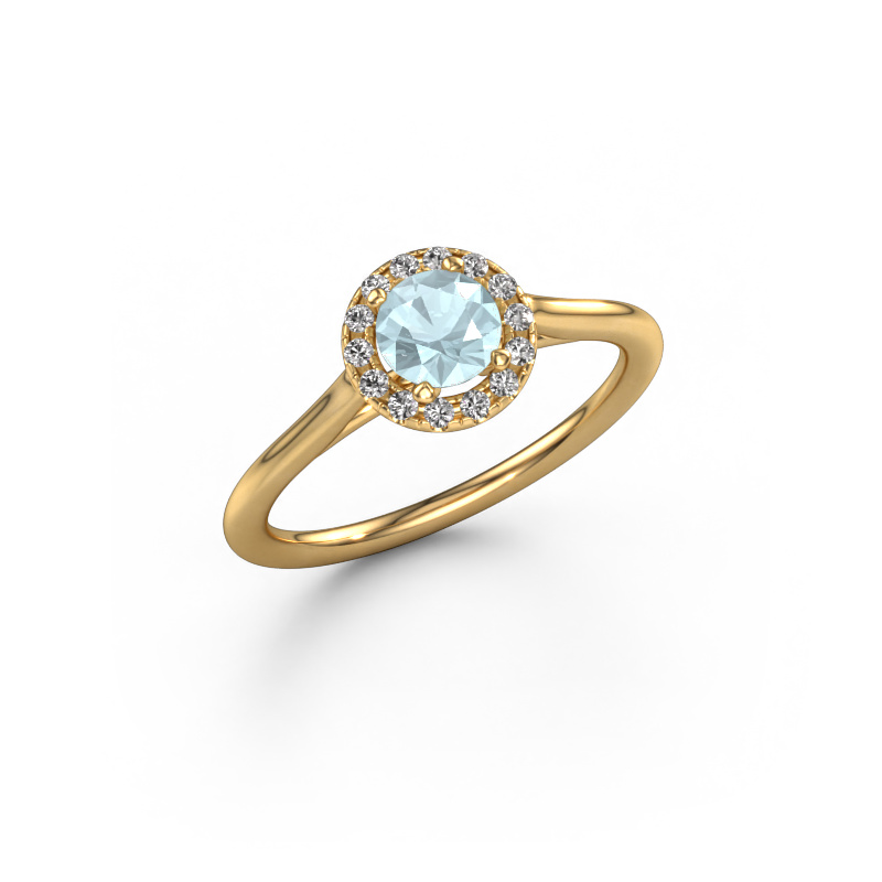 Bild von Verlobungsring Seline rnd 1 585 Gold Aquamarin 5 mm