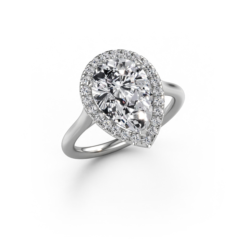 Image de Bague de fiançailles Seline per 1 585 or blanc Diamant synthétique 3.288 crt