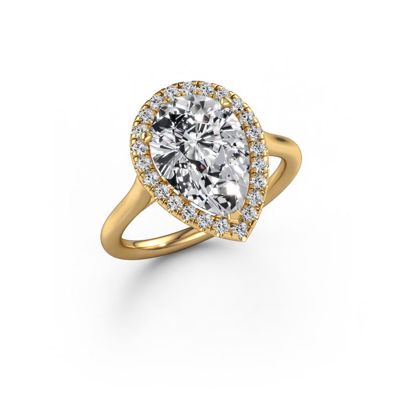 Image of Engagement ring Seline per 1 585 gold Lab grown diamond 3.288 crt
