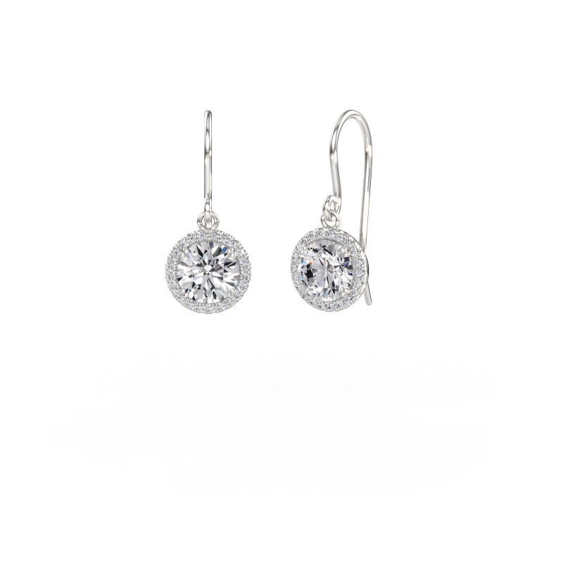 Immagine di Orecchini Seline rnd 2 585 oro bianco Diamante 2.18 crt