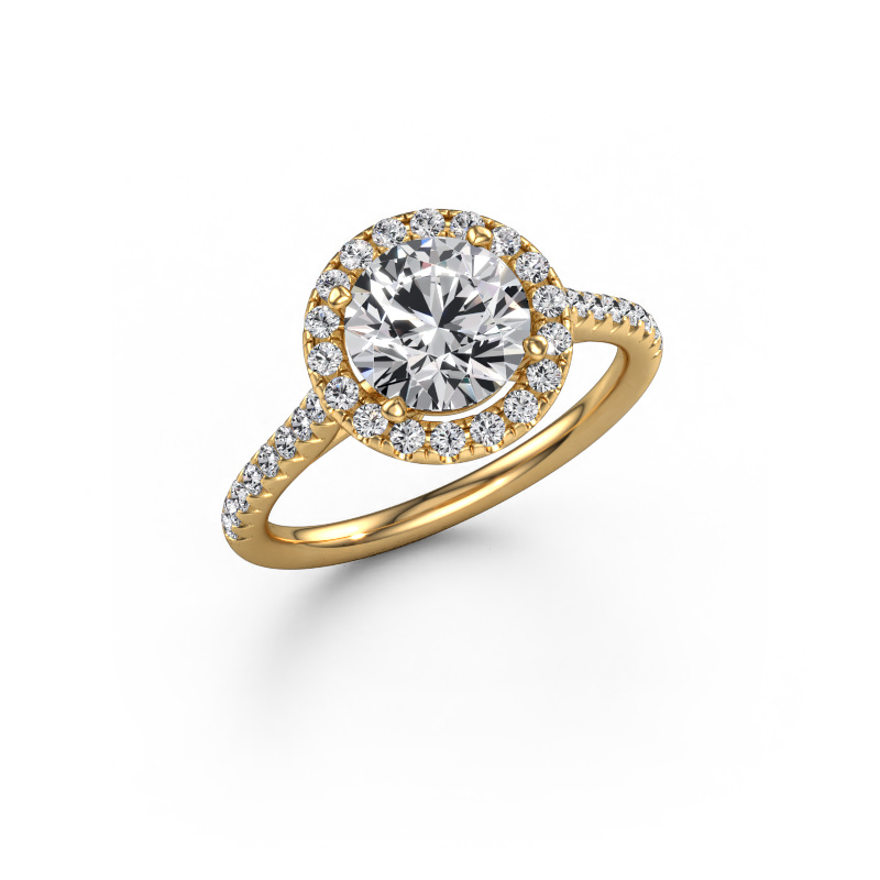 Image of Engagement ring Seline rnd 2 585 gold Diamond 1.908 crt