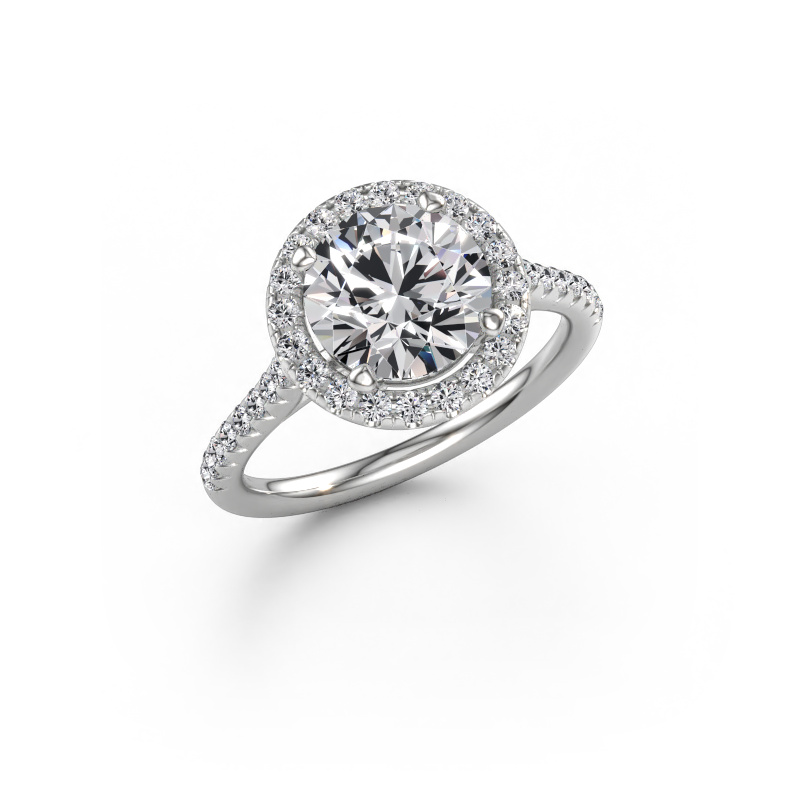 Immagine di Anello di fidanzamento Seline rnd 2 585 oro bianco Diamante lab grown 2.432 crt