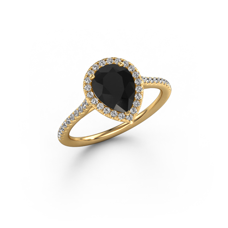 Bild von Verlobungsring Seline per 2 585 Gold Schwarz Diamant 1.545 crt