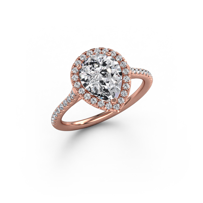 Image of Engagement ring Seline per 2 585 rose gold Diamond 1.815 crt