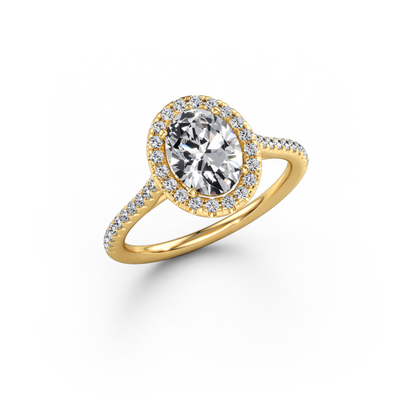 Immagine di Anello di fidanzamento Seline ovl 2 585 oro Diamante lab grown 1.40 crt