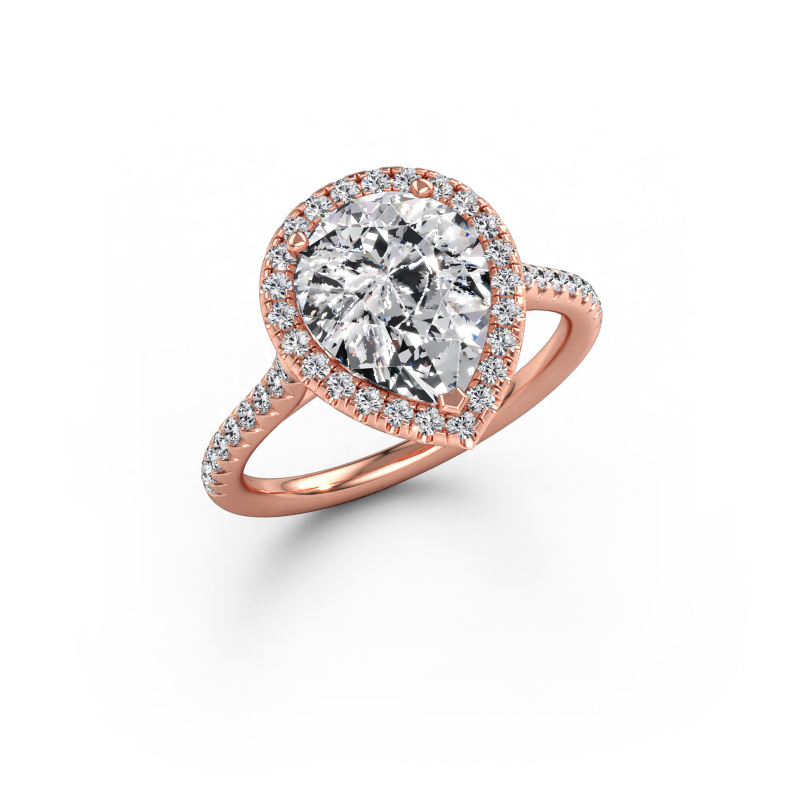 Immagine di Anello di fidanzamento Seline per 2 585 oro rosa Diamante lab grown 2.52 crt