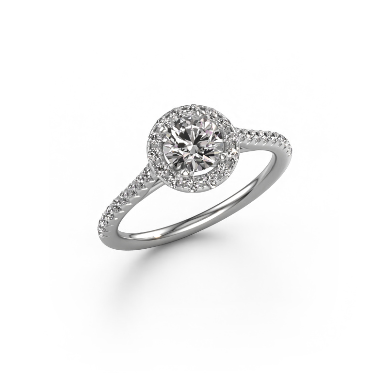 Image of Engagement ring Seline rnd 2 585 white gold Diamond 0.920 crt