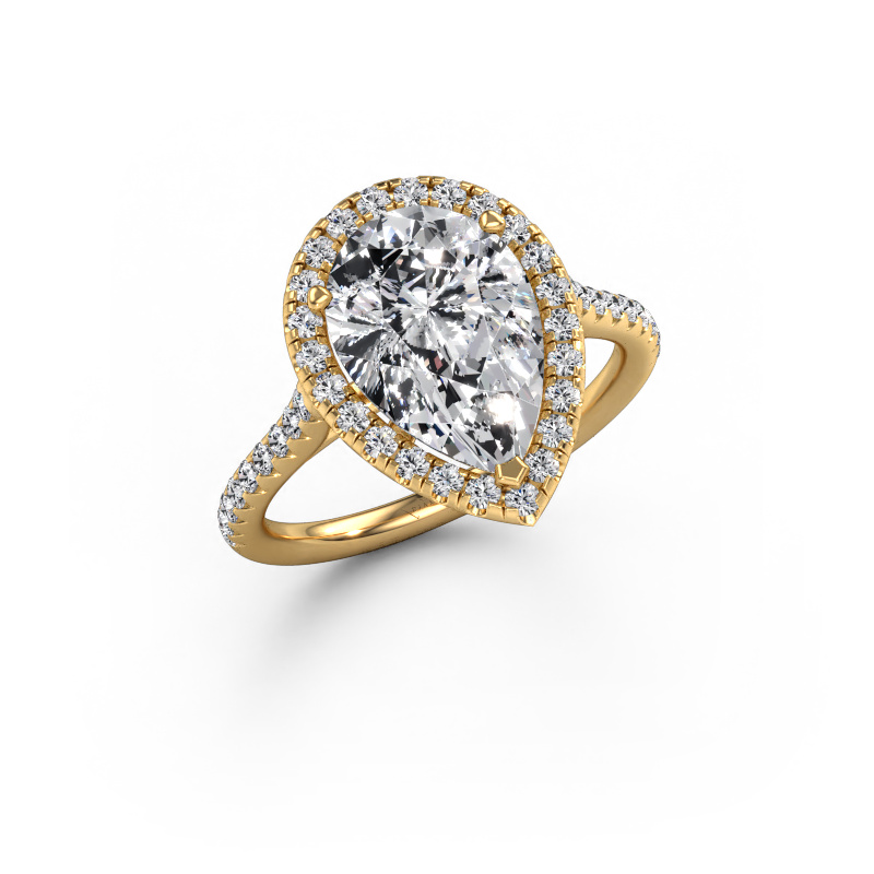 Image of Engagement ring Seline per 2 585 gold Lab grown diamond 3.504 crt