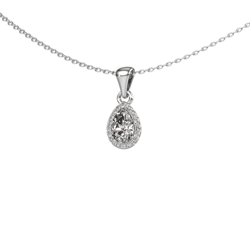 Image of Necklace Seline per 585 white gold Lab-grown diamond 0.53 crt