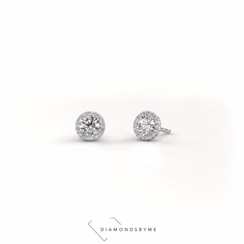 Image of Earrings Seline rnd 585 white gold Diamond 1.16 crt
