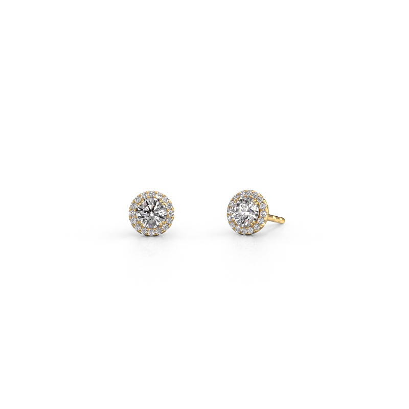 Image of Earrings Seline rnd 585 gold Diamond 0.64 crt