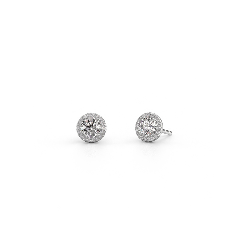 Image of Earrings Seline rnd 585 white gold Diamond 0.96 crt