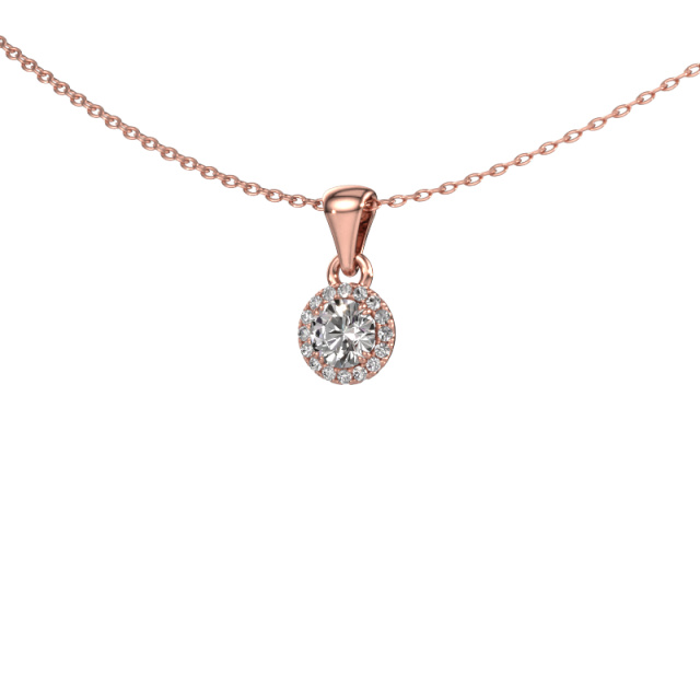 Image of Pendant Seline rnd 585 rose gold Diamond 0.33 crt