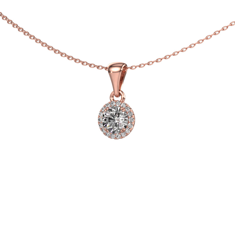 Image of Pendant Seline rnd 585 rose gold Diamond 0.69 crt