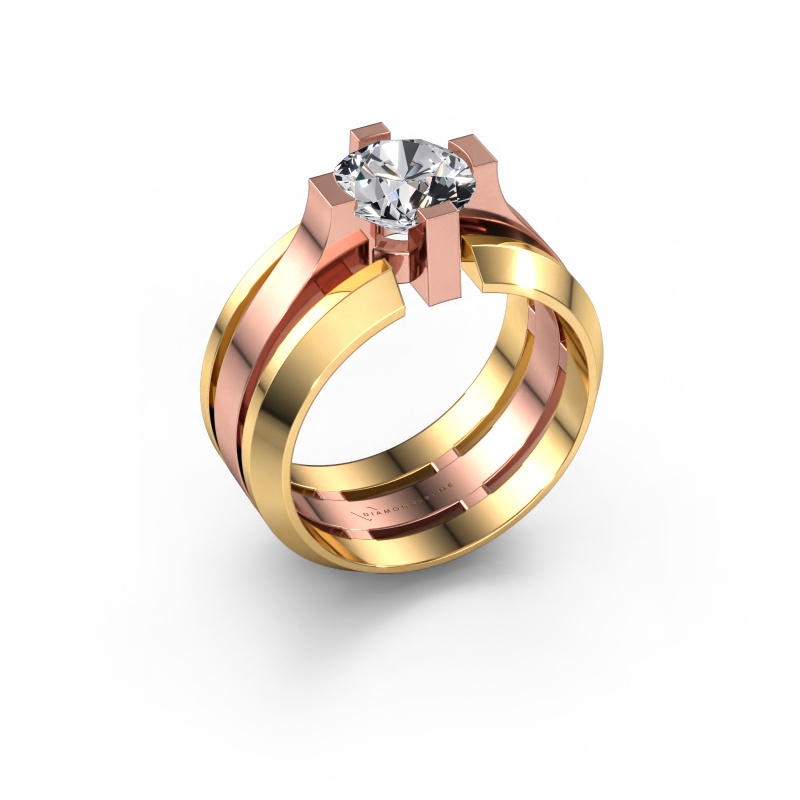 Bild von Herrenring Sem 585 Roségold Lab-grown Diamant 2.00 crt
