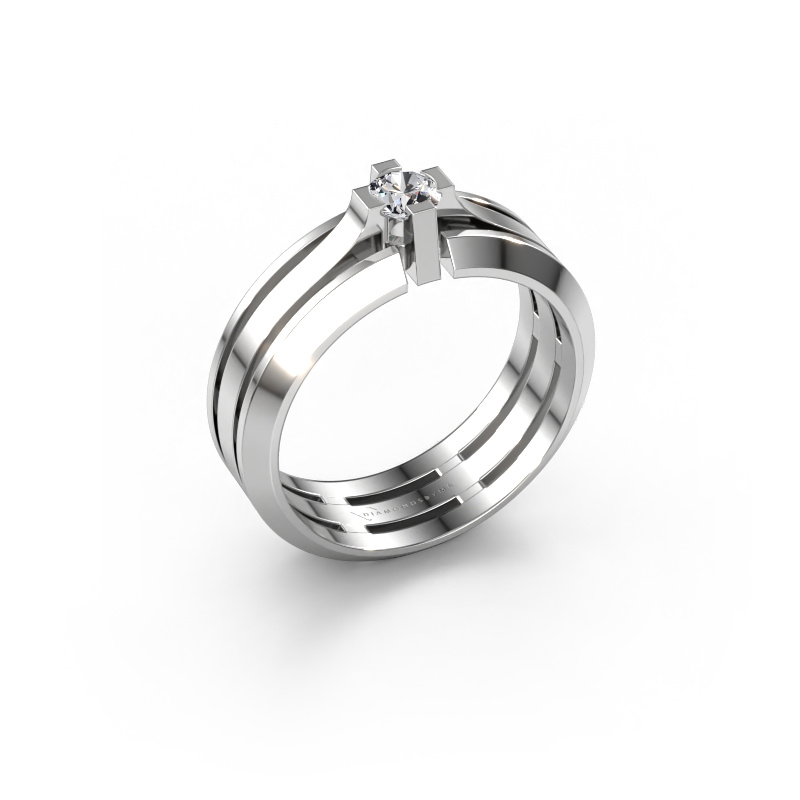 Bild von Herrenring Sem 950 Platin Lab-grown Diamant 0.30 crt