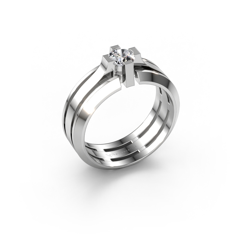 Afbeelding van Heren ring Sem 950 Platina Diamant 0.50 crt