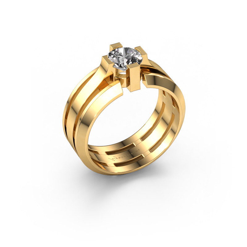 Image of Men's ring Sem 585 gold Diamond 1.00 crt