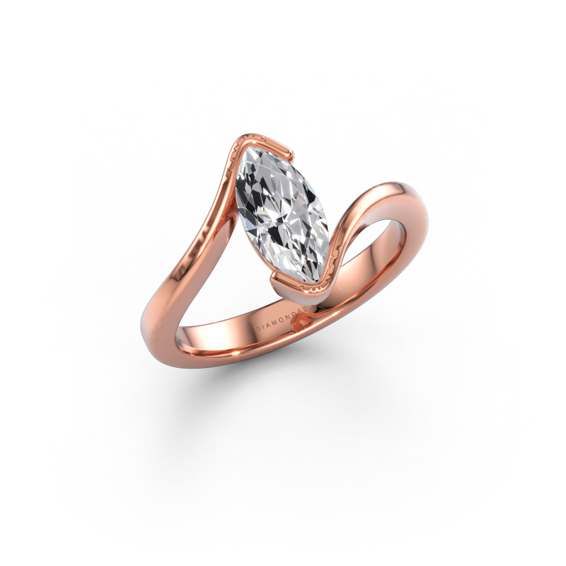 Image of Engagement ring Serenity 585 rose gold Diamond 1.00 crt