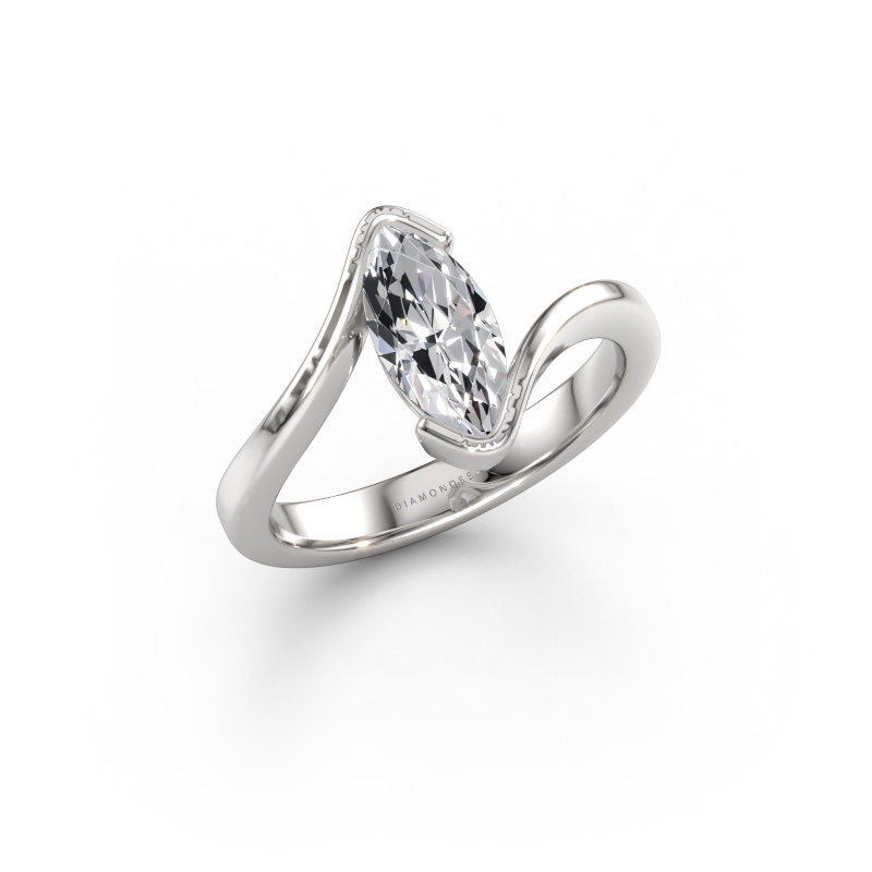 Image of Engagement ring Serenity 585 white gold Diamond 1.00 crt