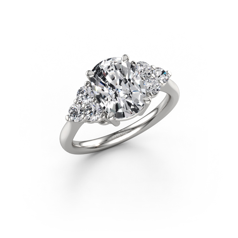 Image of Engagement ring Serenity CSH 950 platinum Lab-grown diamond 3.04 crt