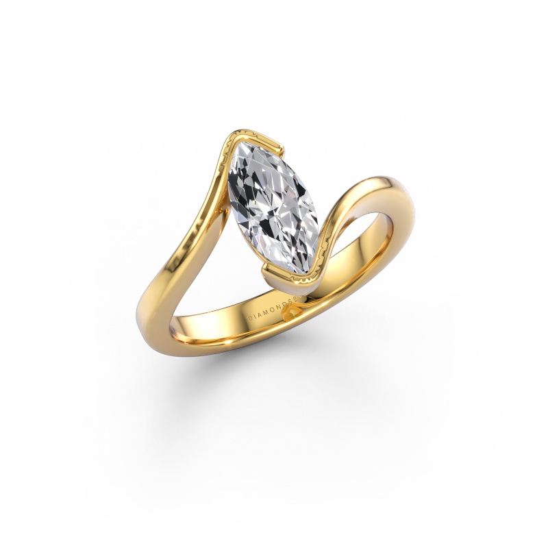 Image of Engagement ring Serenity 585 gold Lab grown diamond 1.00 crt