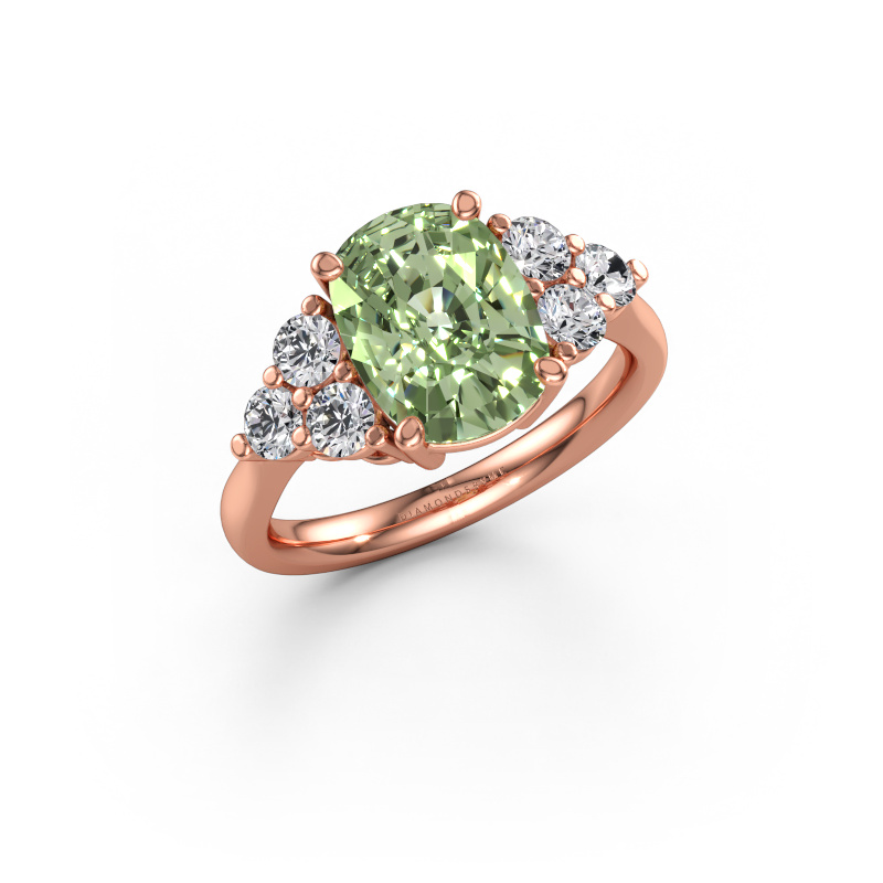 Immagine di Anello di fidanzamento Serenity CSH 585 oro rosa Diamante lab grown verde 10.2x7.6 mm
