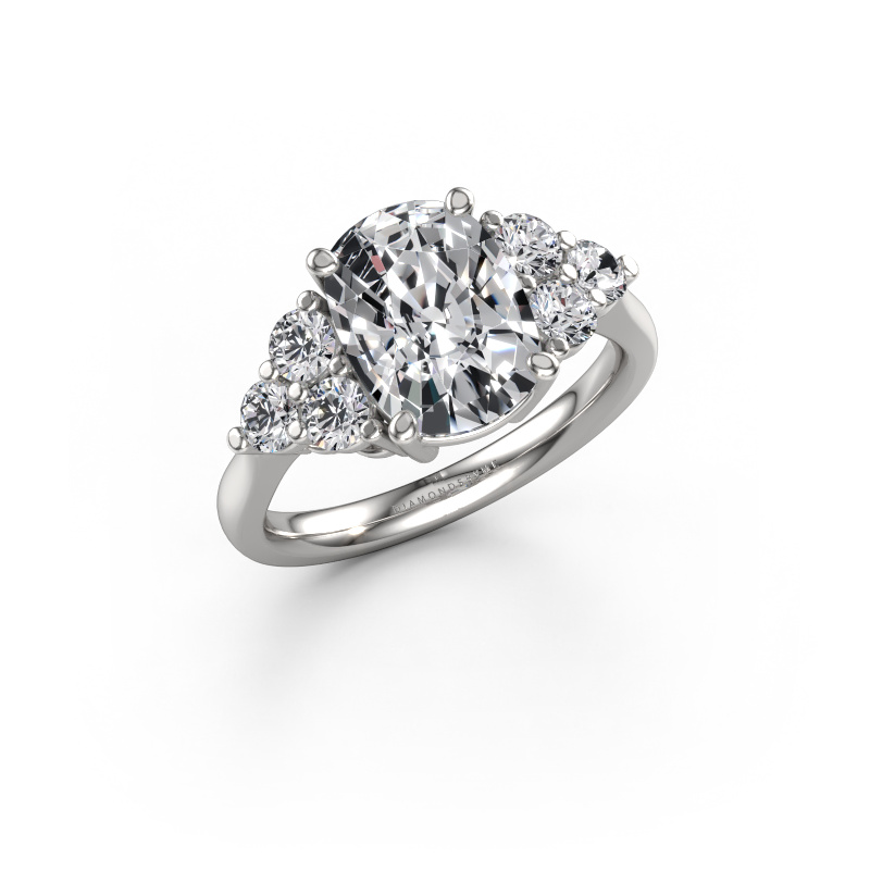 Image of Engagement ring Serenity CSH 950 platinum Lab grown diamond 3.60 crt