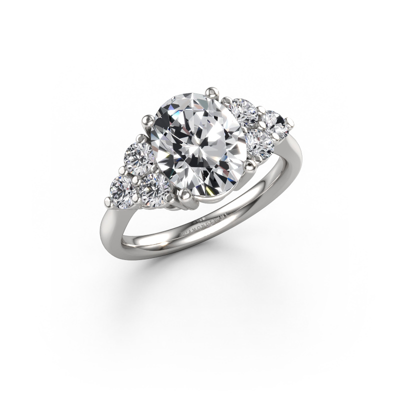 Afbeelding van Verlovingsring Serenity OVL 950 Platina Lab-grown diamant 3.30 crt