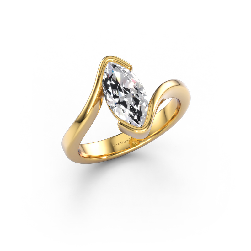 Bild av Förlovningsring Eve 585 gult guld Diamant 1.25 crt