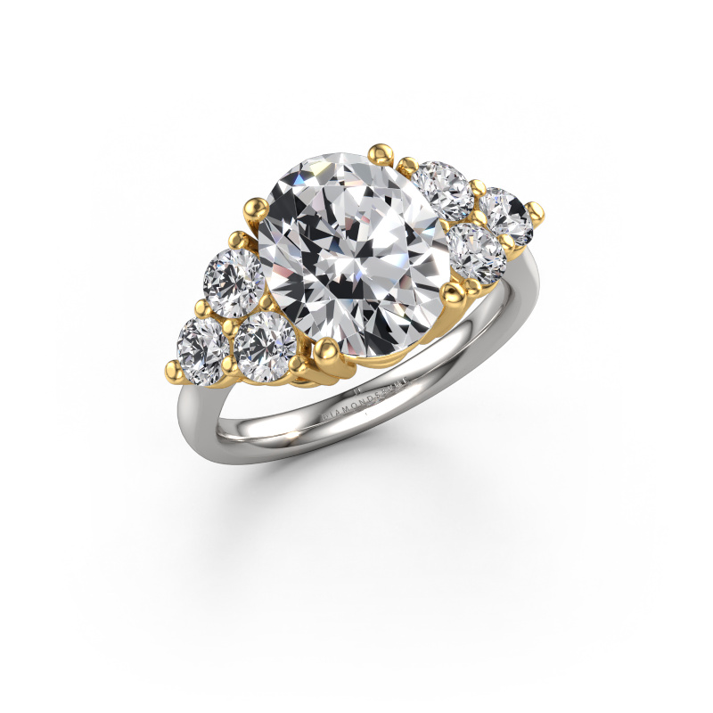 Bild von Verlobungsring Serenity OVL 585 Weißgold Lab-grown Diamant 4.93 crt