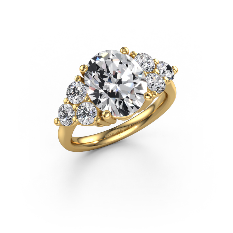 Bild von Verlobungsring Serenity OVL 585 Gold Lab-grown Diamant 4.93 crt