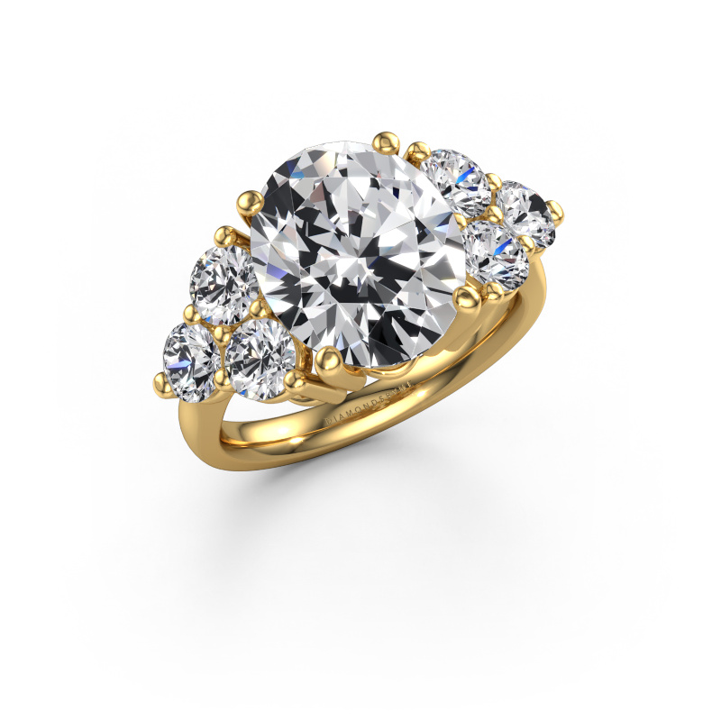 Afbeelding van Verlovingsring Serenity OVL 585 Goud Lab-grown diamant 6.55 crt