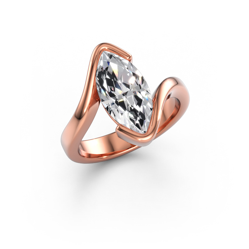 Immagine di Anello di fidanzamento Eve 585 oro rosa Diamante lab grown 2.50 crt
