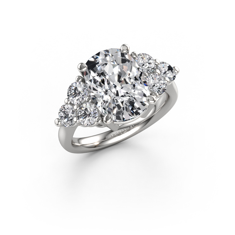 Image of Engagement ring Serenity CSH 950 platinum Lab grown diamond 5.58 crt
