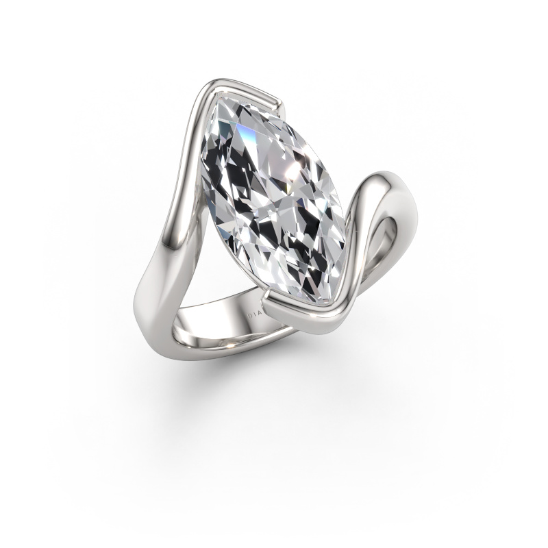 Immagine di Anello di fidanzamento Eve 585 oro bianco Diamante lab grown 3.86 crt