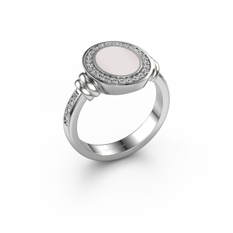 Image of Signet ring Servie 1 950 platinum Red sardonyx 10x8 mm