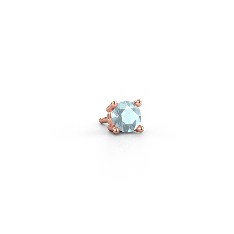 Bild von Männer Ohrstecker Seth 585 Roségold Aquamarin 5 mm