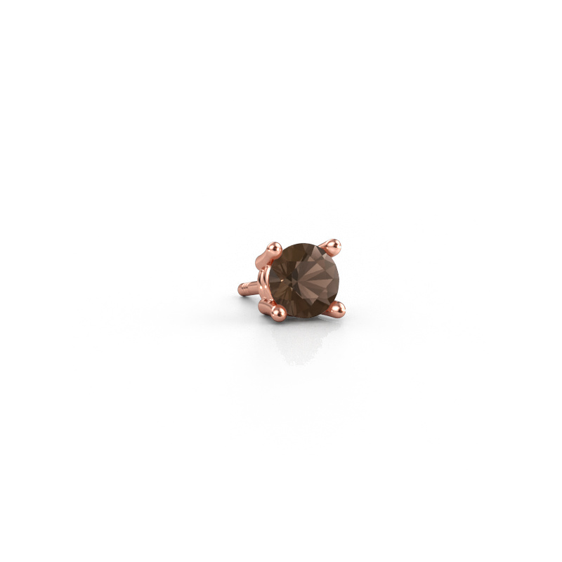 Bild von Männer Ohrstecker Seth 585 Roségold Rauchquarz 5 mm